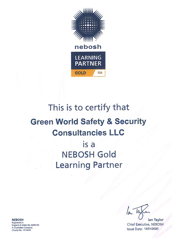 NEBOSH Gold Learning Certificate