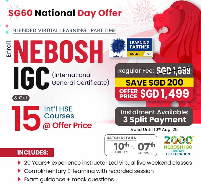 Nebosh IGC Course in Singapore