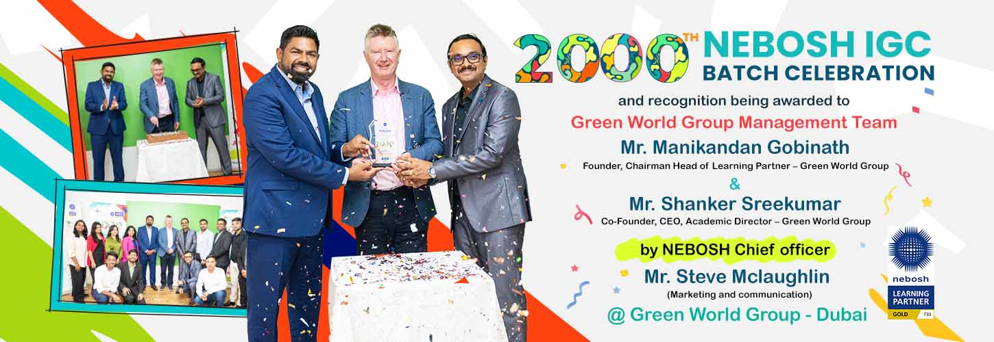 1900 NEBOSH IGC Batch Celebration Green World Group Singapore