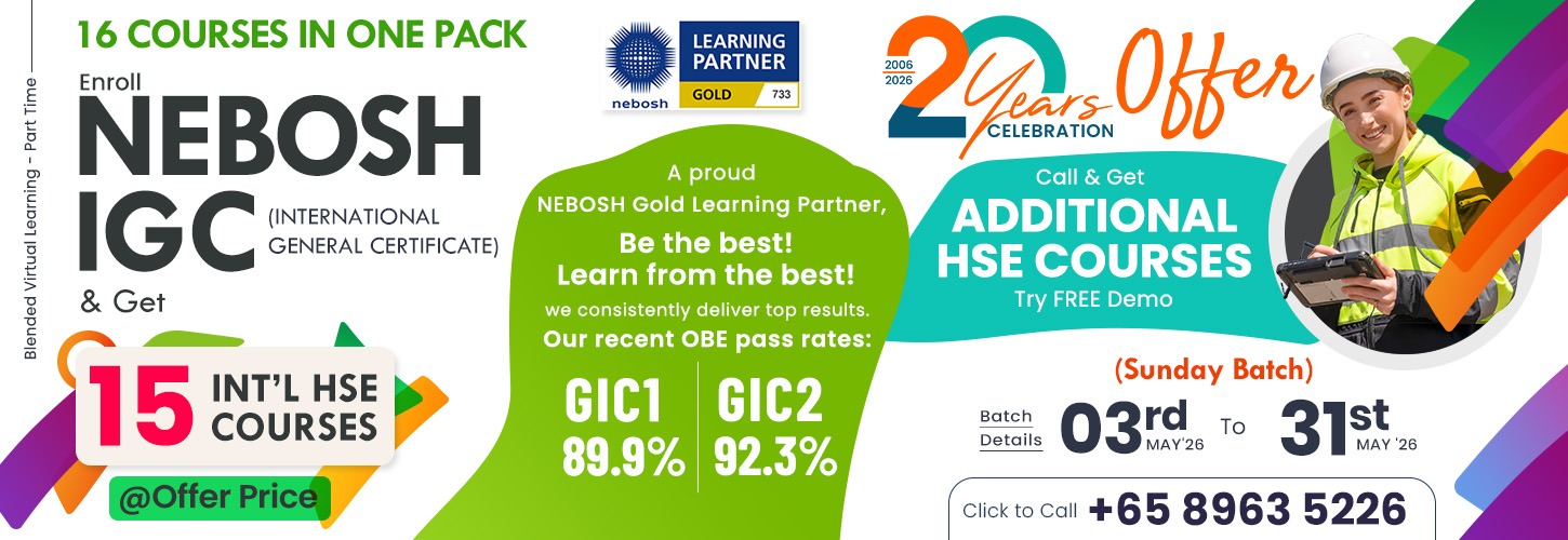 1900 NEBOSH IGC Batch Celebration Green World Group Singapore