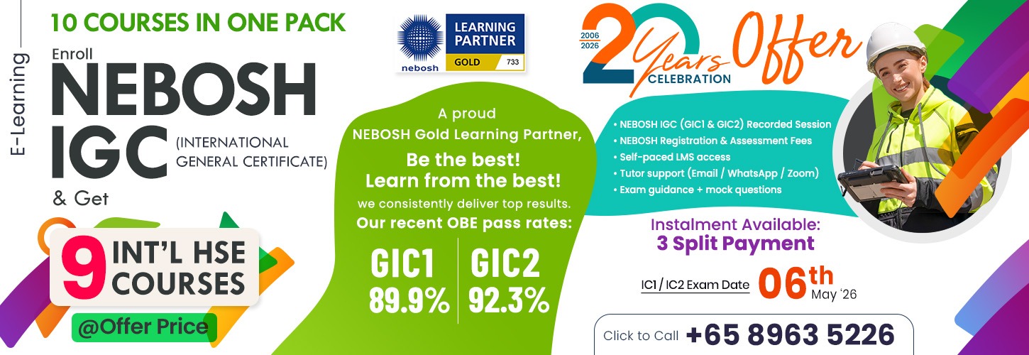 1900 NEBOSH IGC Batch Celebration Green World Group Singapore